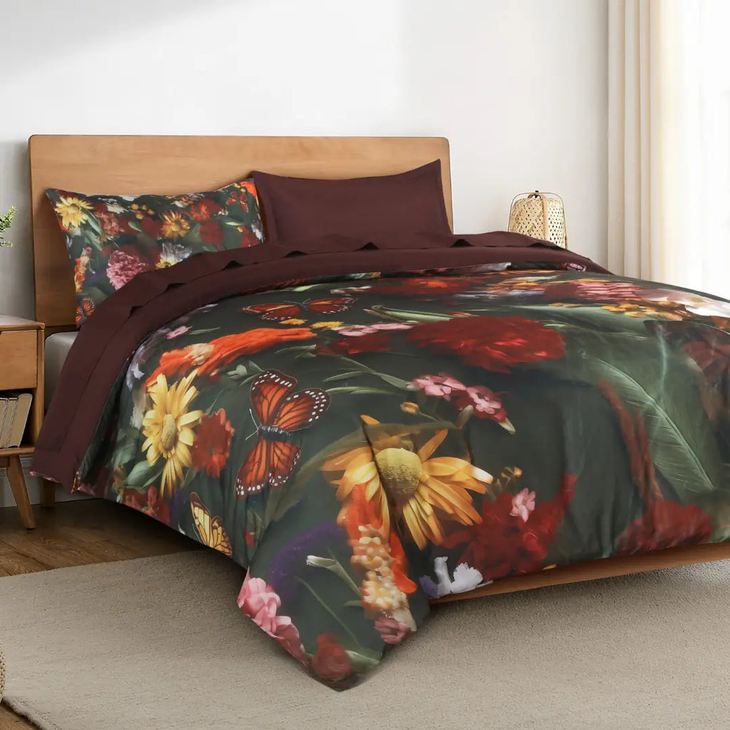 Digital Printed Duvet Cover Set with Pillow Covers – Luxury Comfort & Modern Style