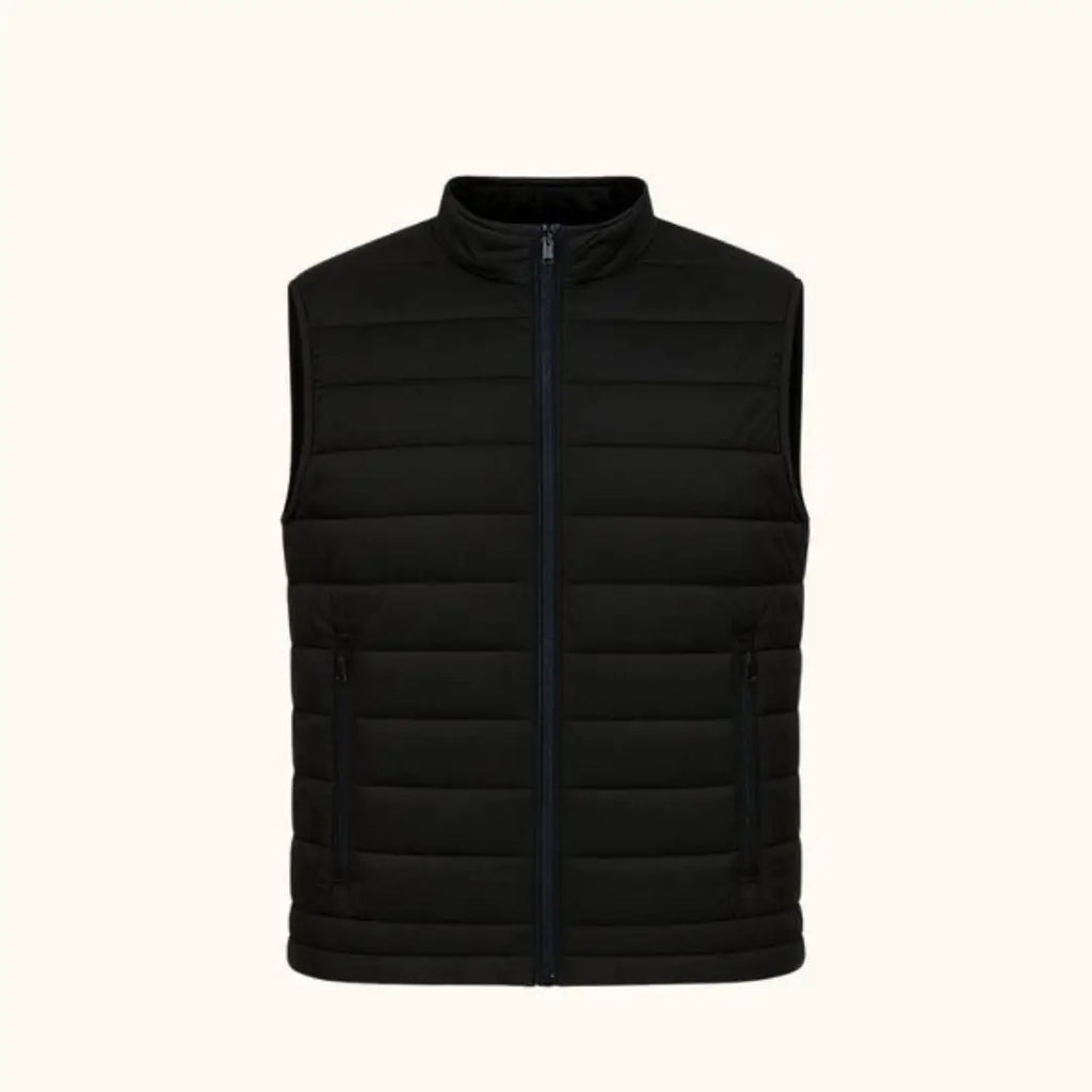 Elovery Men’s Black Puffer Vest – Lightweight Insulated Sleeveless Jacket
