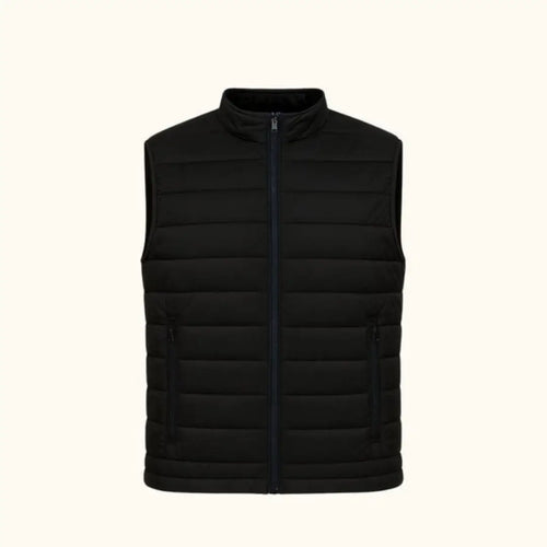 Elovery Men’s Black Puffer Vest – Lightweight Insulated Sleeveless Jacket