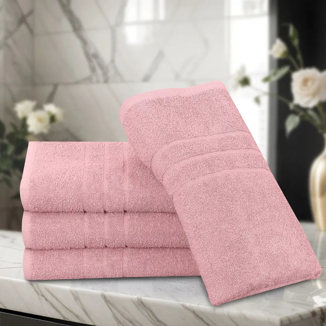 Pink Bath Towel – 1 Piece | Soft, Absorbent & Quick-Dry Cotton Towel