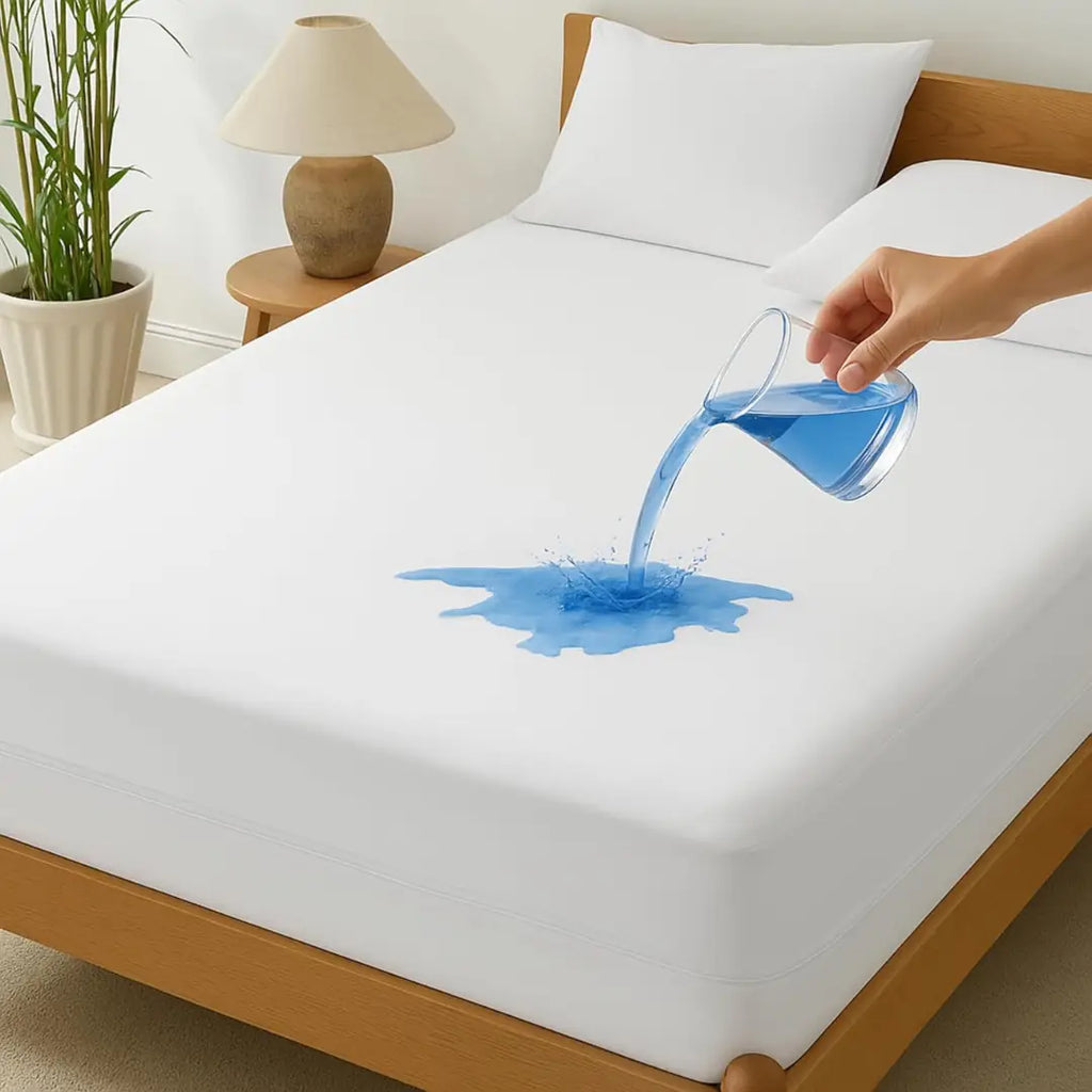 Full Zippered Mattress Protector – 6-Sided Waterproof Encasement, Bed Bug Proof, Breathable Fabric, Fits up to 15”