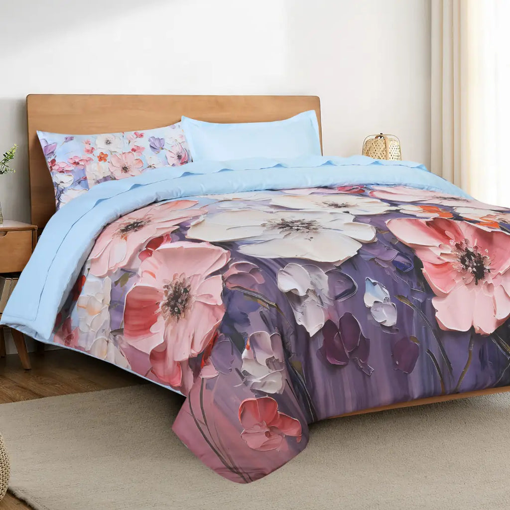 Designer Digital Printed Duvet Cover Set – Complete with Pillow Covers